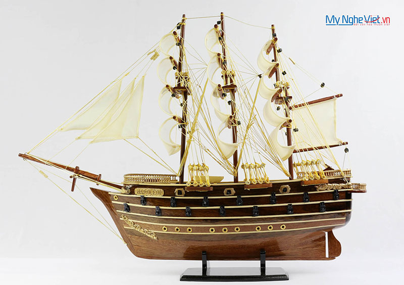 Mua Dài 120cm Mô hình tàu thuyền buồm gỗ phong thuỷ jylland  tàu chiến cổ  Đan Mạch  loại tiêu chuẩn  gỗ tràm  thân tàu 100cm tại Gỗ Việt Mỹ Nghệ