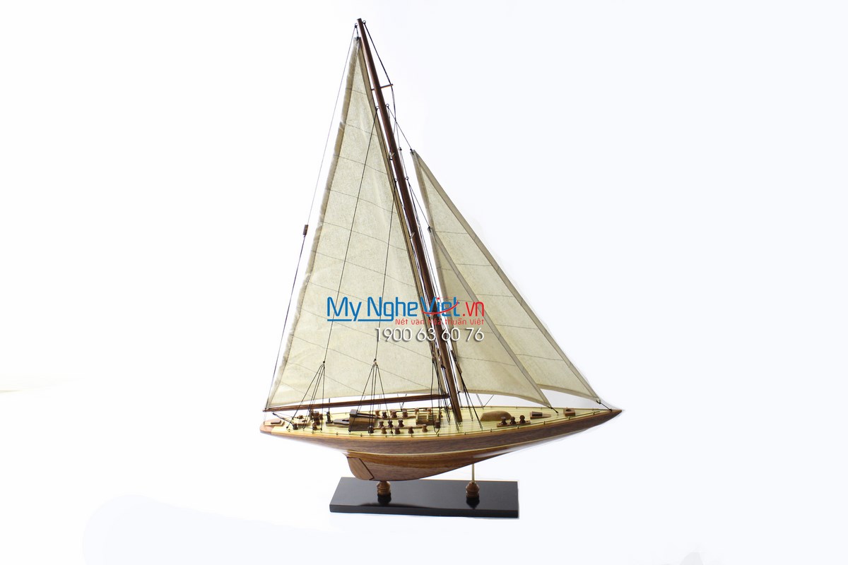 Mô hình Du thuyền Endeavour gỗ đỏ (Thân 50cm) MNV-TB23/3