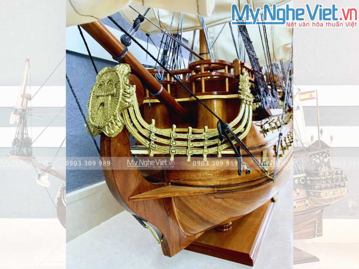 Mô hình thuyền chiến cổ San Felipe 1m2 MNV-TB14-120