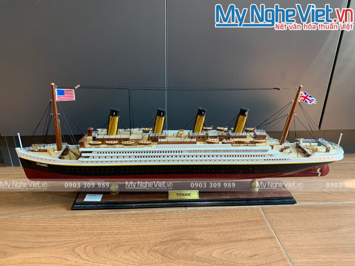 Thuyền Titanic Cao Cấp Thân 60cmx25cmx8.5cm MNV-TTN05