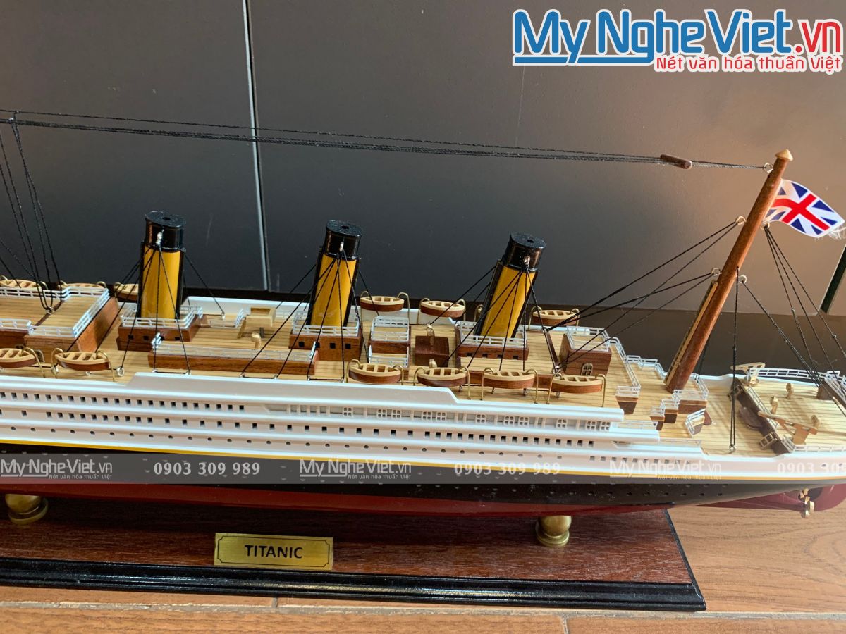 Thuyền Titanic Cao Cấp Thân 60cmx25cmx8.5cm MNV-TTN05