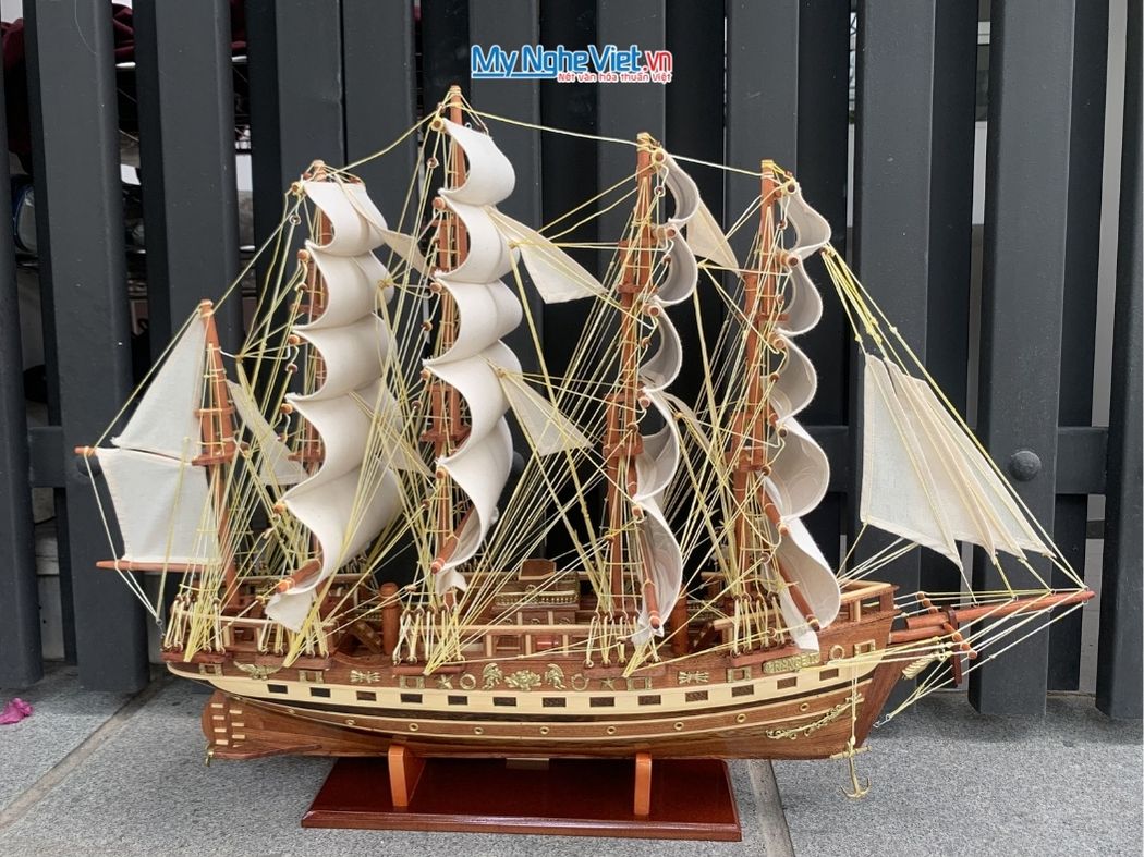Mô Hình Tàu Chở Hàng France II Gỗ Đỏ (Thân 60cm) MNV-TB03-60cm – Thuyền thuận buồm xuôi gió