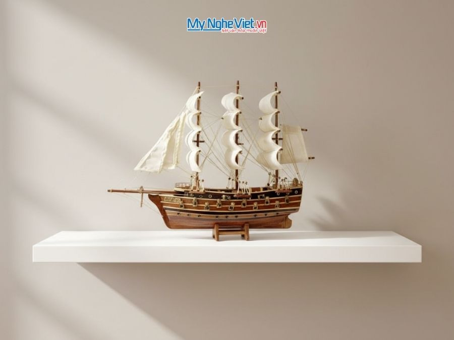 Mô hình tàu thuyền chiến cổ Napoleon (thân 40cm) MNV-TB29T