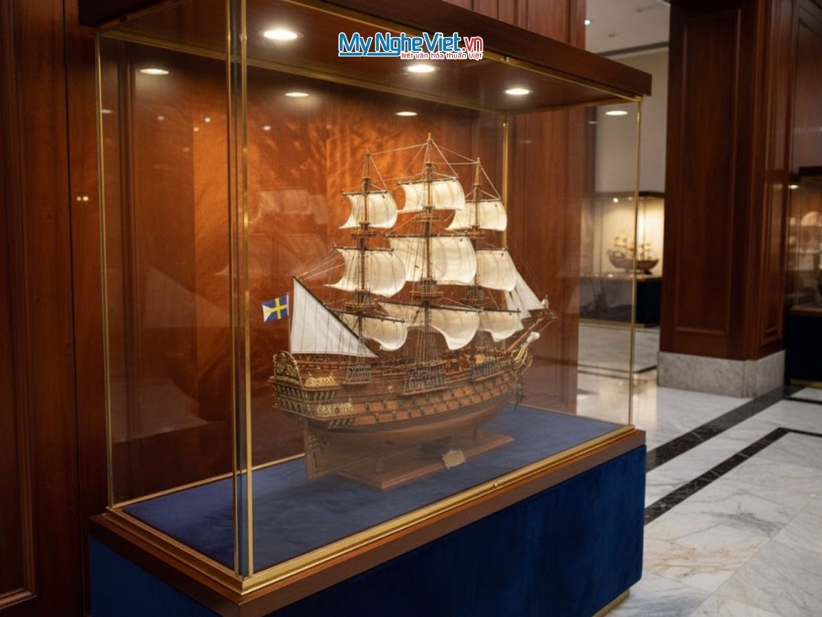 Mô hình thuyền chiến cổ Wasa (thân 80cm) MNV-TB30/11.1