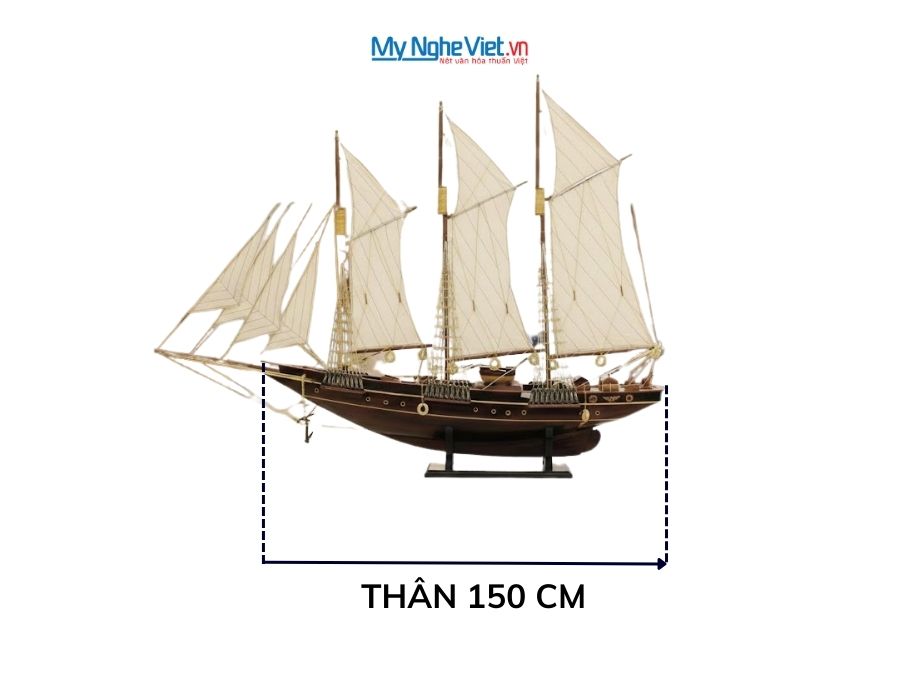 Mô hình thuyền buồm Atlantic (Thân 1m5) MNV-TB20/150