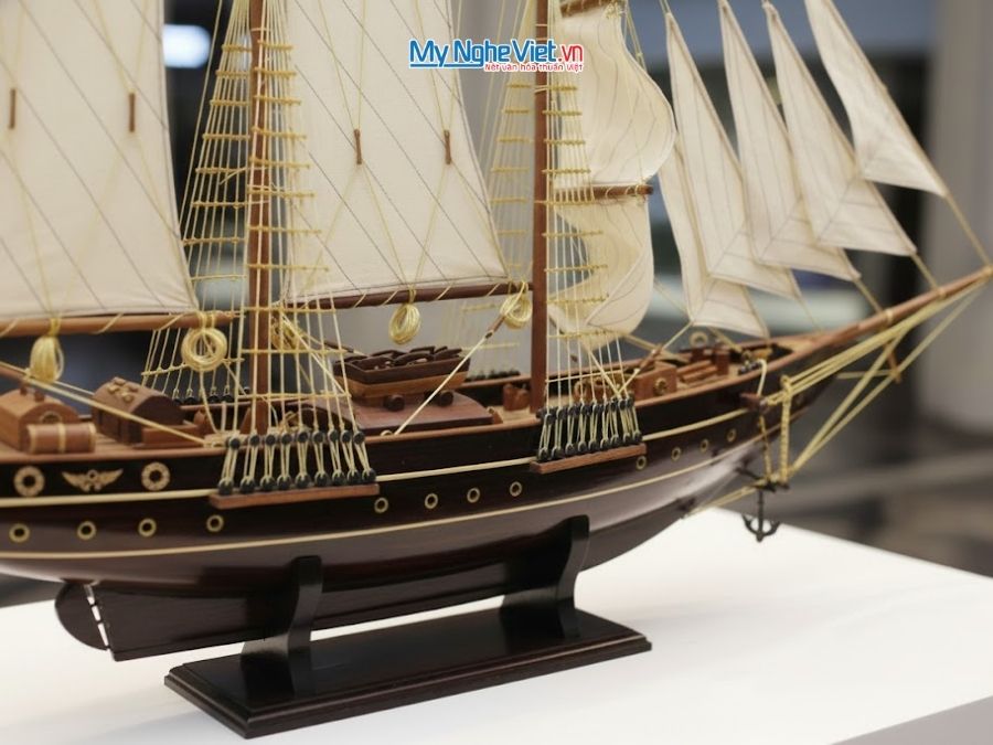 Mô hình thuyền buồm trang trí Atlantic (Thân 1m5) MNV-TB20/150