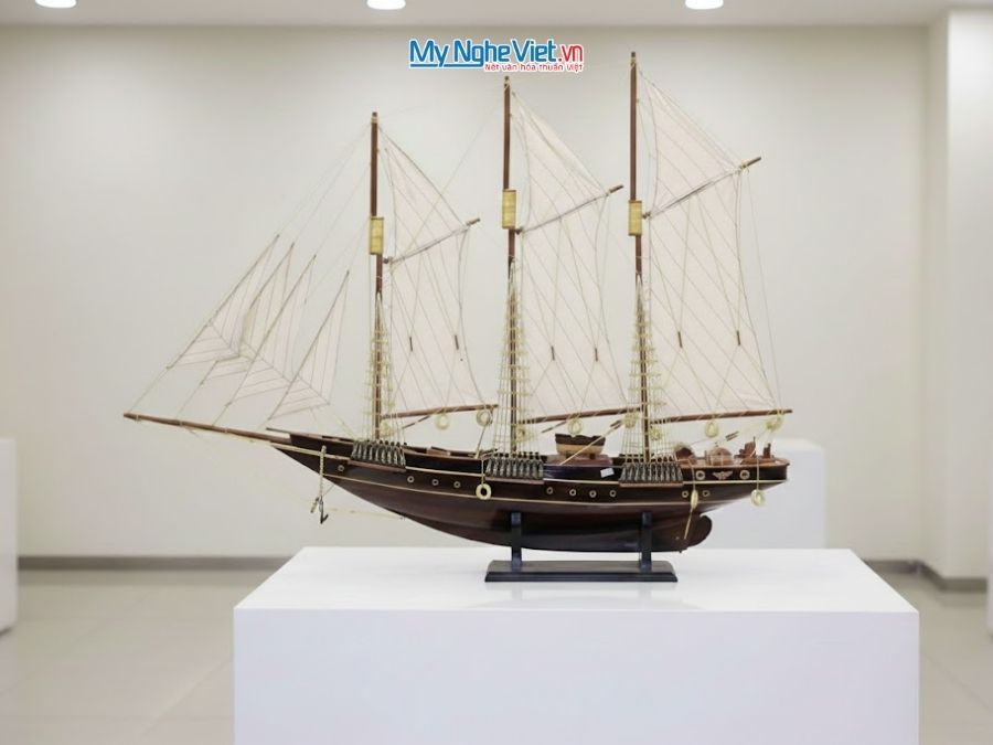 Mô hình thuyền buồm trang trí Atlantic (Thân 1m5) MNV-TB20/150