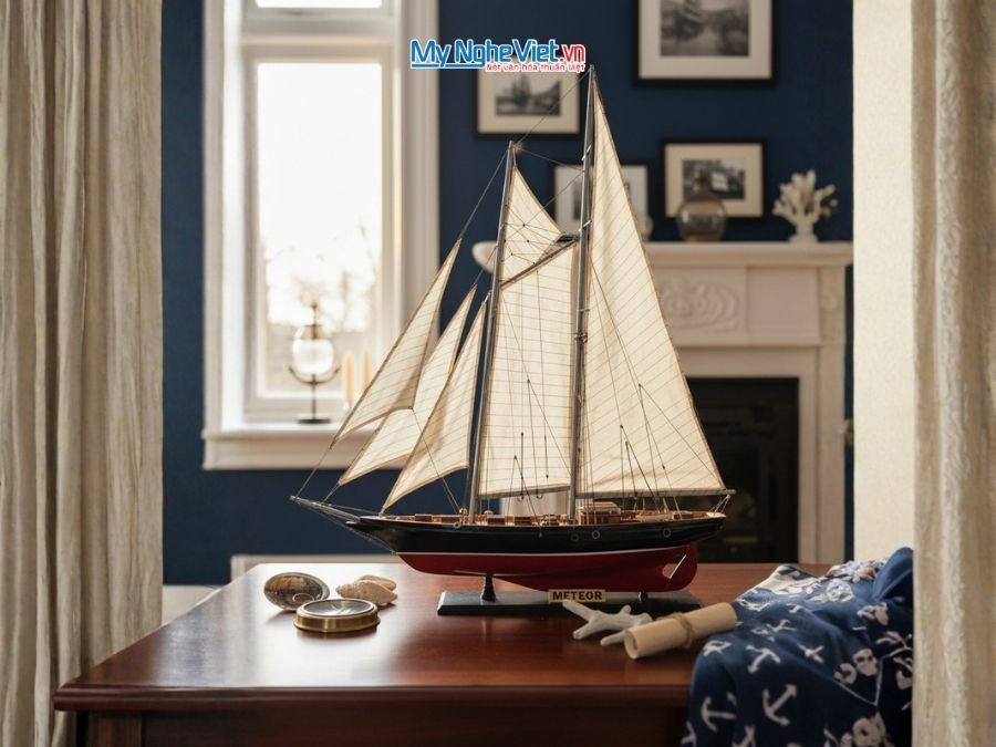 Mô hình Du thuyền Meteor 90cm MNV-TB35