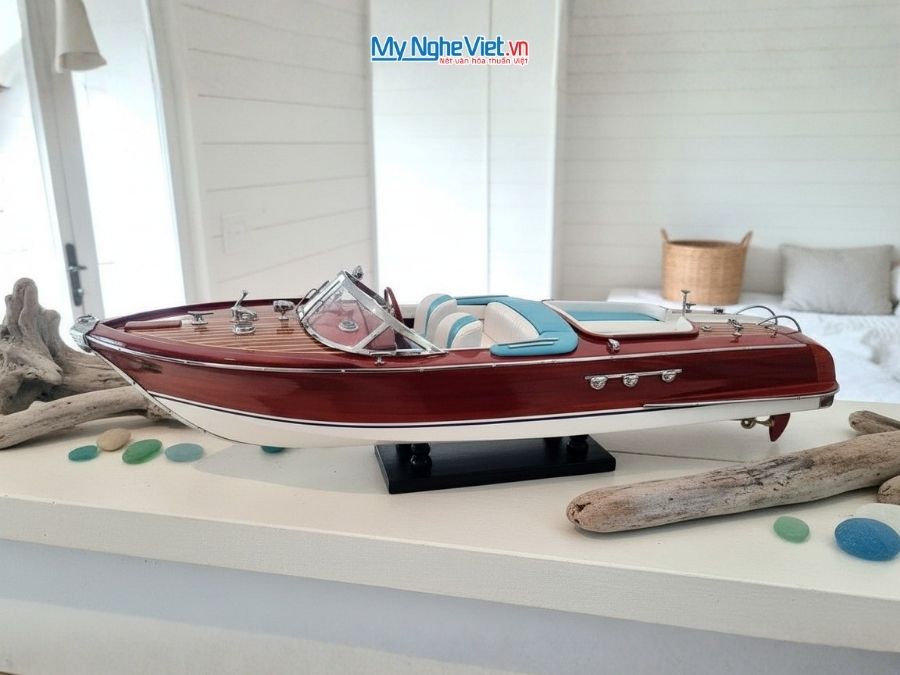 Mô Hình Du Thuyền Riva Aquarama (Thân 70cm) MNV-TB13 - Mô hình thuyền trang trí