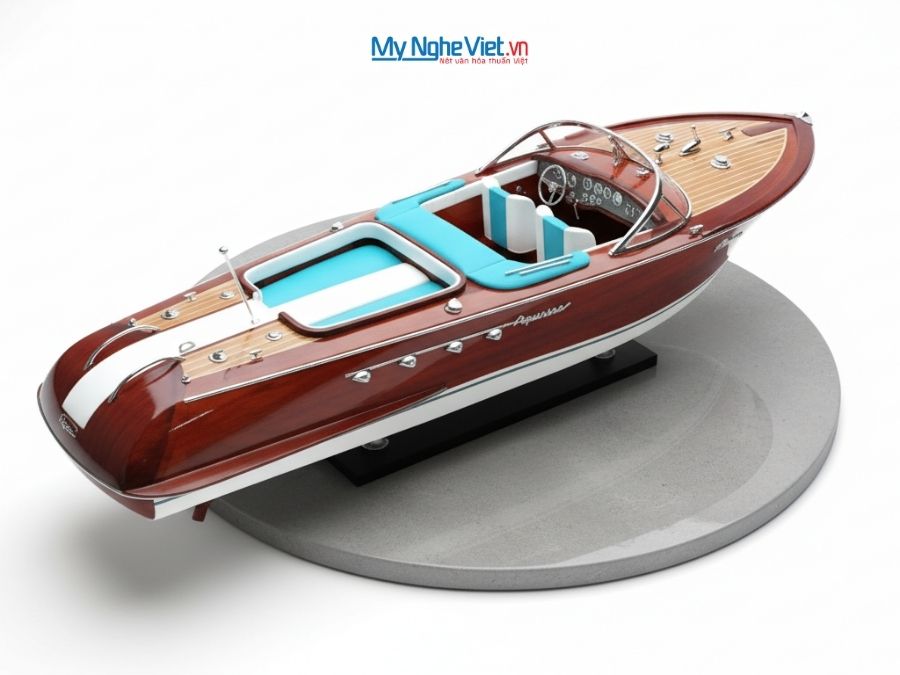Mô Hình Du Thuyền Riva Aquarama (Thân 70cm) MNV-TB13 - Mô hình thuyền trang trí