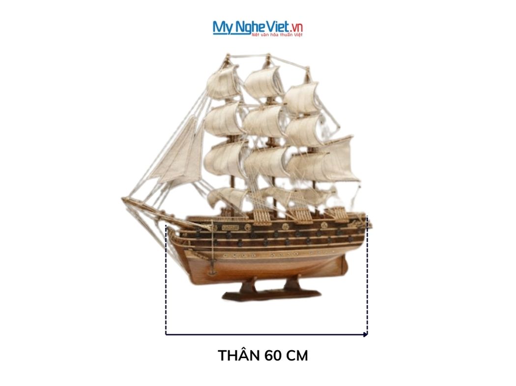 Mô hình tàu thuyền chiến cổ Napoleon (thân 60 cm) TB29T6