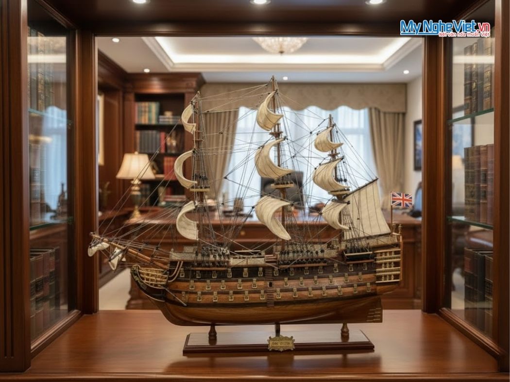 Mô Hình Thuyền Chiến Cổ HMS Victory (Thân 80) MNV-TSHVI80W
