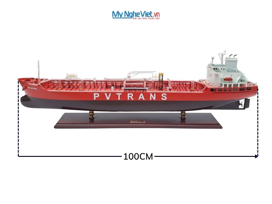 Mô Hình Tàu Chở Dầu PVT AZURA (Thân 100cm) - Mô Hình Tàu Thuyền Trang Trí
