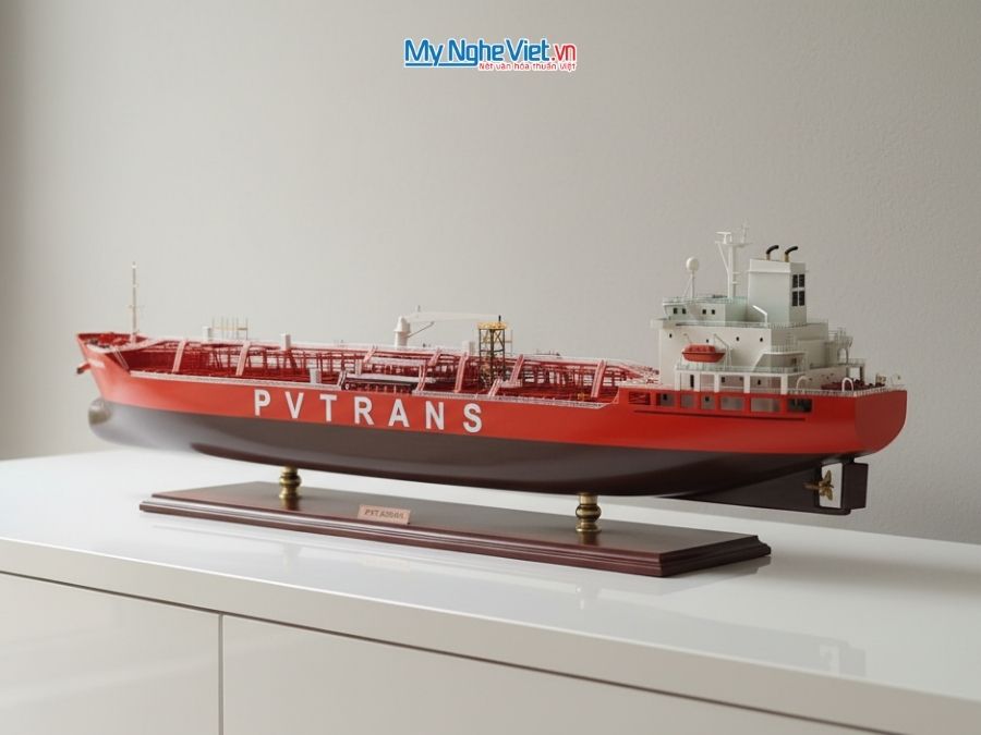 Mô Hình Tàu Chở Dầu PVT AZURA (Thân 100cm) - Mô Hình Tàu Thuyền Trang Trí