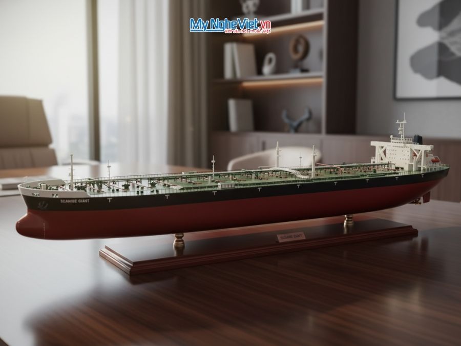 Mô Hình Tàu Chở Dầu SEAWISE GAINT (Thân 120cm) - Mô Hình Tàu Thuyền Trang Trí