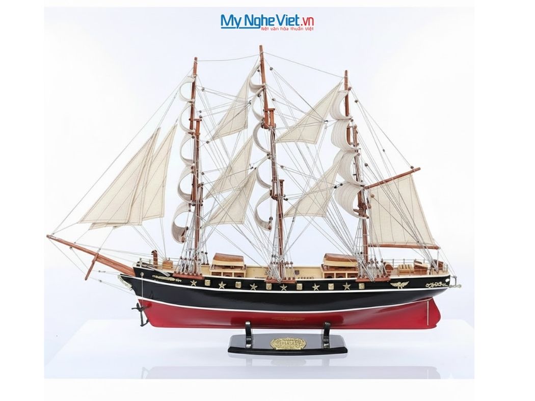 Mô hình tàu thuyền buồm CUTTY SARK  80cm (Màu Sơn) - MNV-TB04D