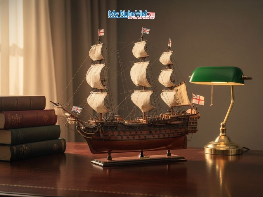 Mô Hình Tàu Thuyền Chiến Cổ HMS VICTORY (Thân 80cm) - MNV-TSHVI80W