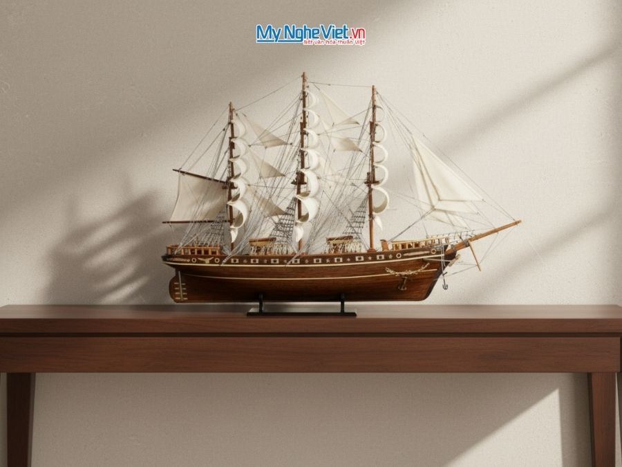 Mô hình thuyền buồm Cutty Sark (Thân 1m) MNV-TB05
