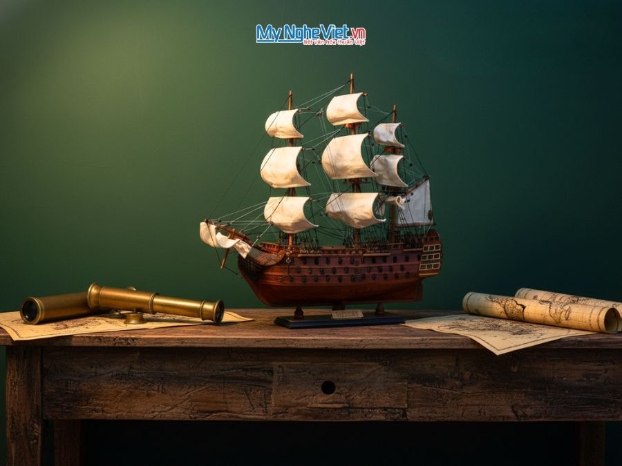 Mô Hình Thuyền Chiến Cổ HMS Victory (Thân 40)-MNV-TB31/40 - Mô hình tàu thuyền trang trí