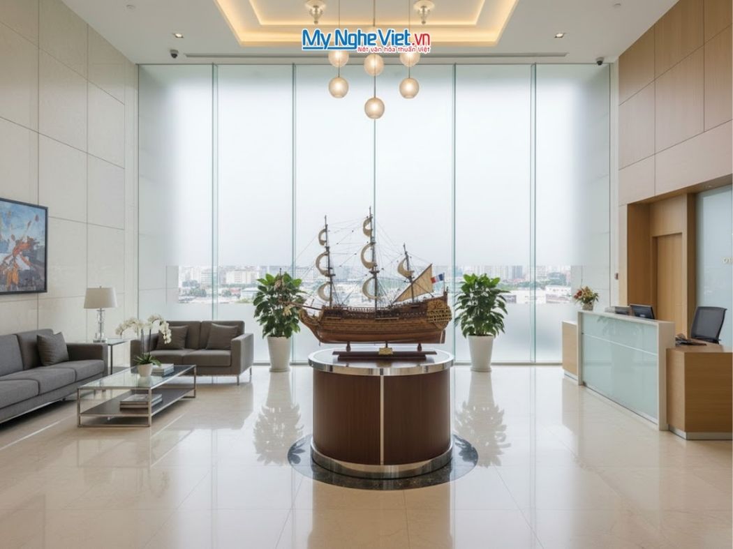 Mô hình thuyền chiến cổ Sovereign Of The Seas (thân 80cm) MNV-TB14-2 - Mô hình thuyền gỗ trang trí