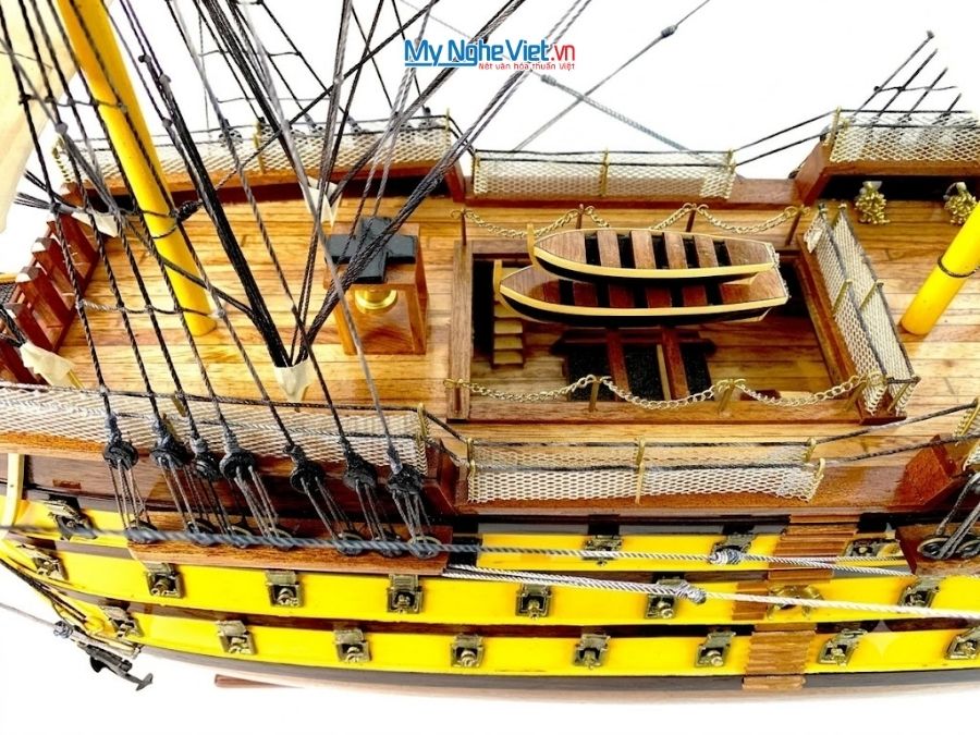 Mô Hình Tàu Thuyền Chiến Cổ HMS Victory (Thân 80cm) MNV-TB32
