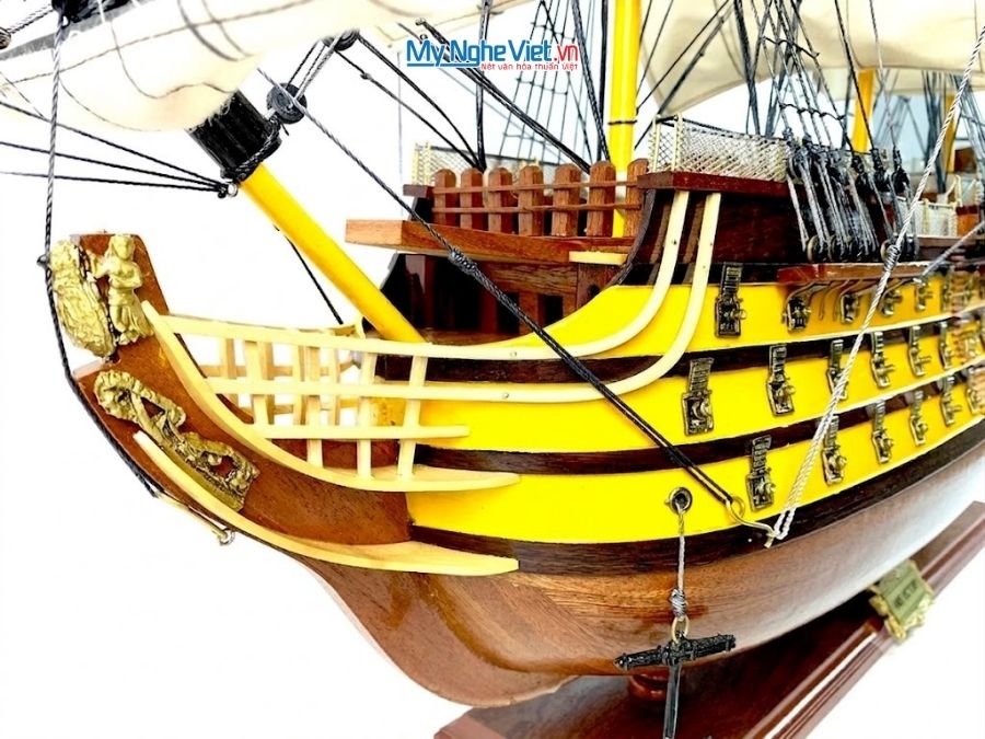 Mô Hình Tàu Thuyền Chiến Cổ HMS Victory (Thân 80cm) MNV-TB32
