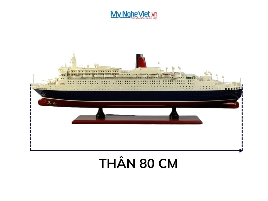 Mô hình thuyền Queen Elizabeth 2 MNV-TB12 (hàng đặt trước)
