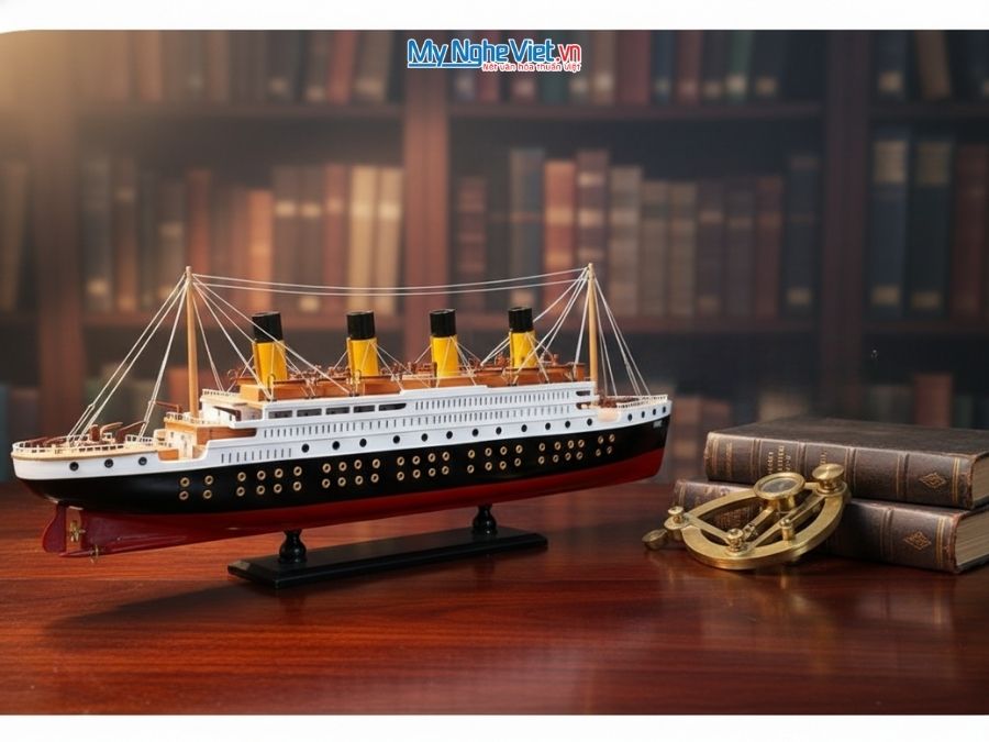 Mô Hình Thuyền Titanic (Thân 80cm) MNV-TB11-80