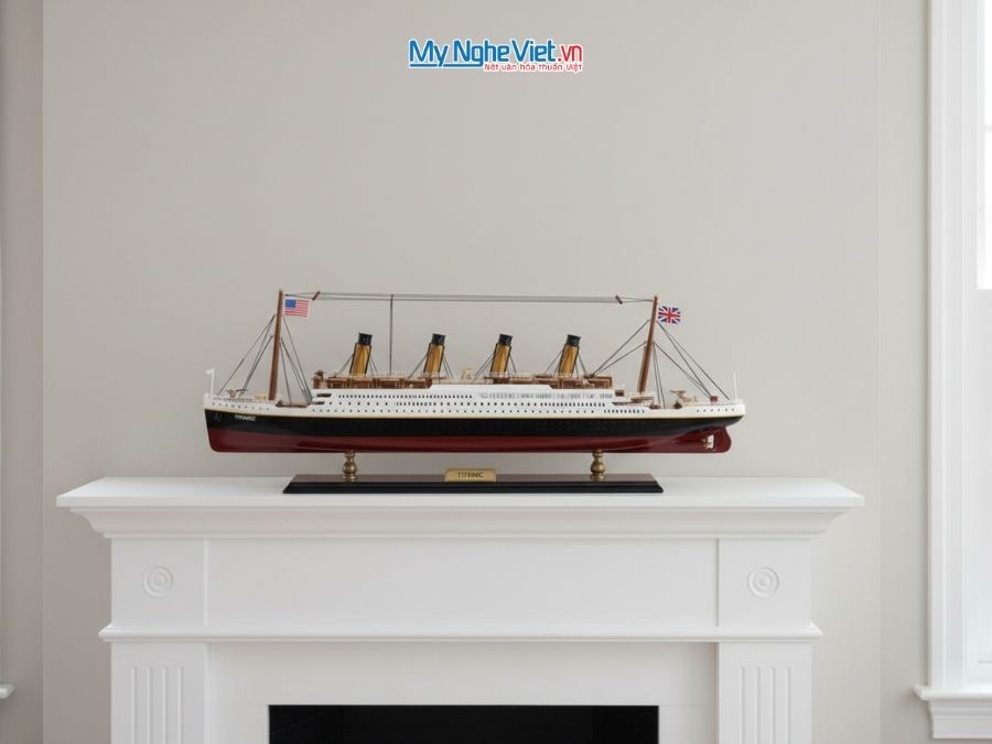 Thuyền Titanic Cao Cấp (Thân 60cm) MNV-TTN05 - Mô hình thuyền trang trí