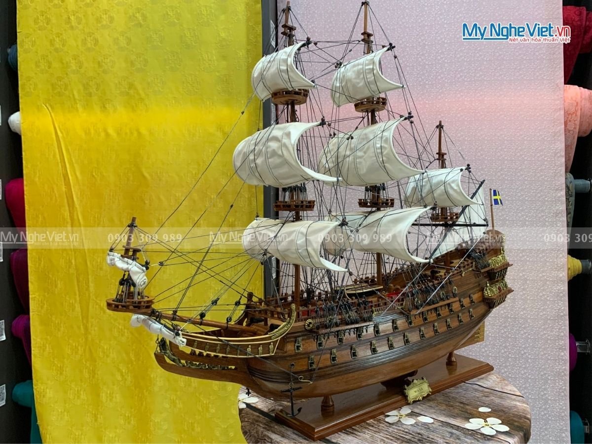 Mô hình thuyền chiến cổ Wasa (thân 80cm) MNV-TB30/11.1