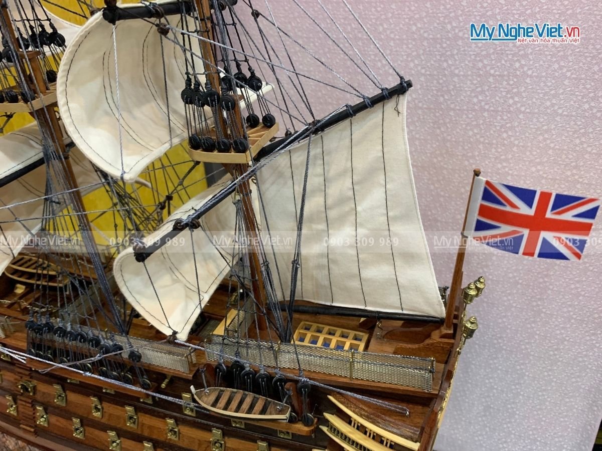 Mô Hình Thuyền Chiến Cổ HMS Victory (Thân 80) MNV-TSHVI80W