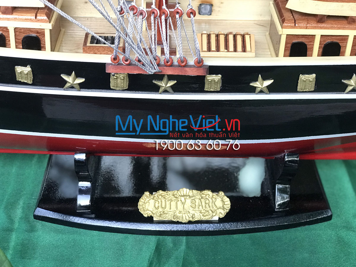 Mô hình tàu thuyền chở hàng CUTTY SARK  70cm (Màu Sơn) - MNV-TSCT70P
