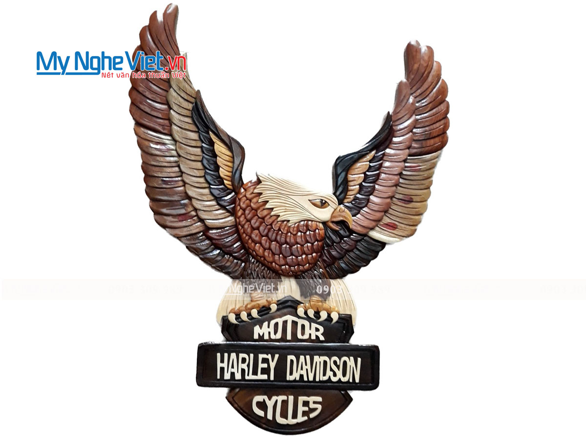Chim Đại Bàng HARLEY - Mô Hình Tranh Gỗ Ghép Treo Tường (1 con)