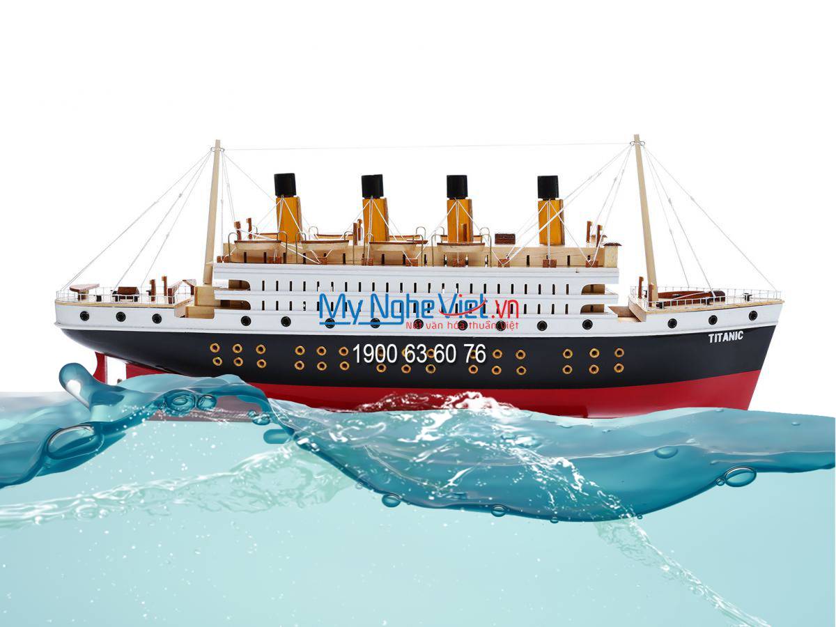 Tàu thuyền mô hình du thuyền Titanic (Thân 1m) MNV-TB11-100